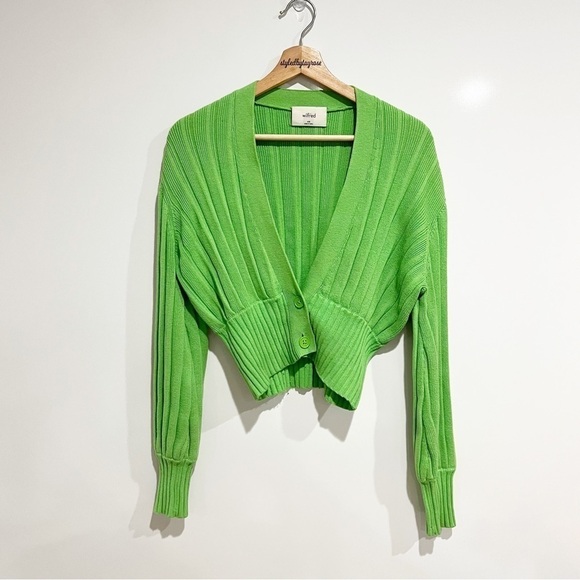 Aritzia Wilfred Thais Wool Plunge Cardigan - Picture 4 of 13